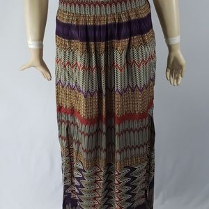 Worthington long skirt Multicolor slits on side